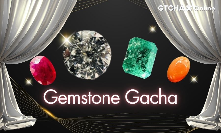 Daiya Bank Gemstone Gacha, web gacha di pietre preziose (schermata di vendita reale su GTCHA X Online)